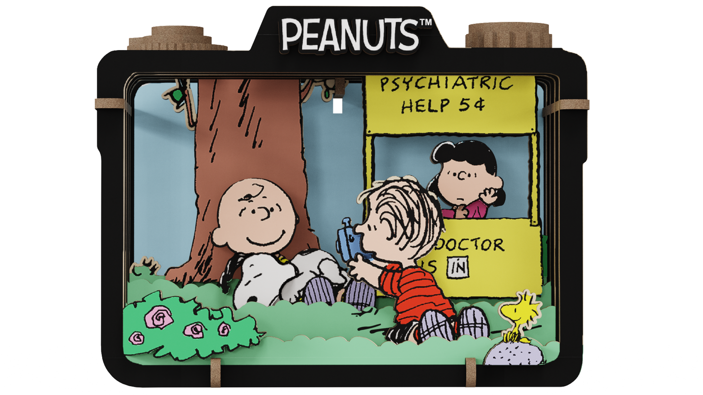 Puremind Peanuts: Snoopy Summer Snapshot Wooden Theater