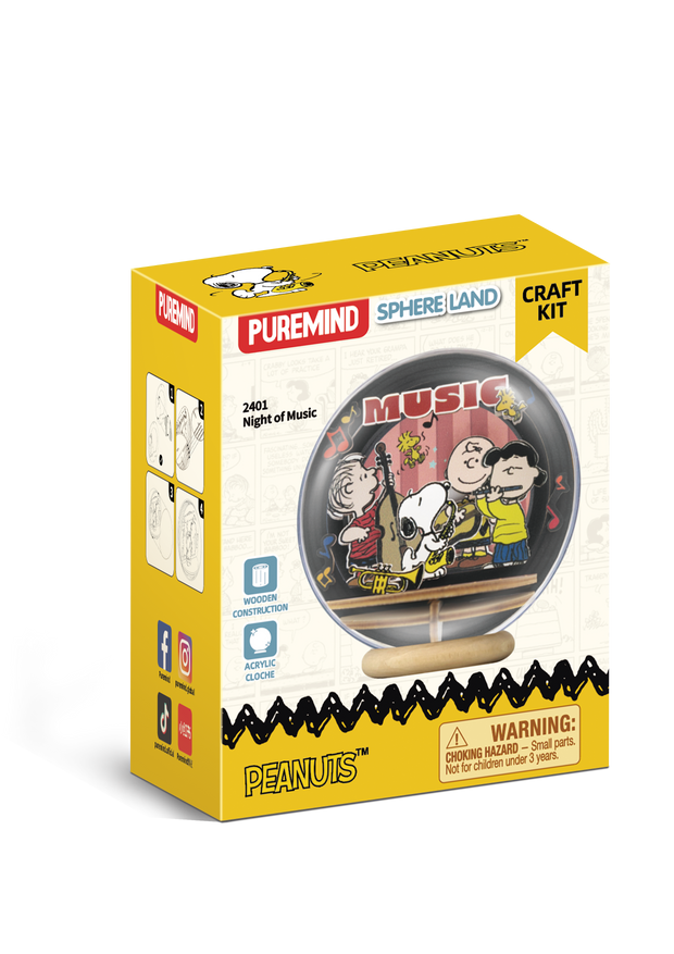 Puremind Peanuts: Snoopy Night of Music Wooden Theater