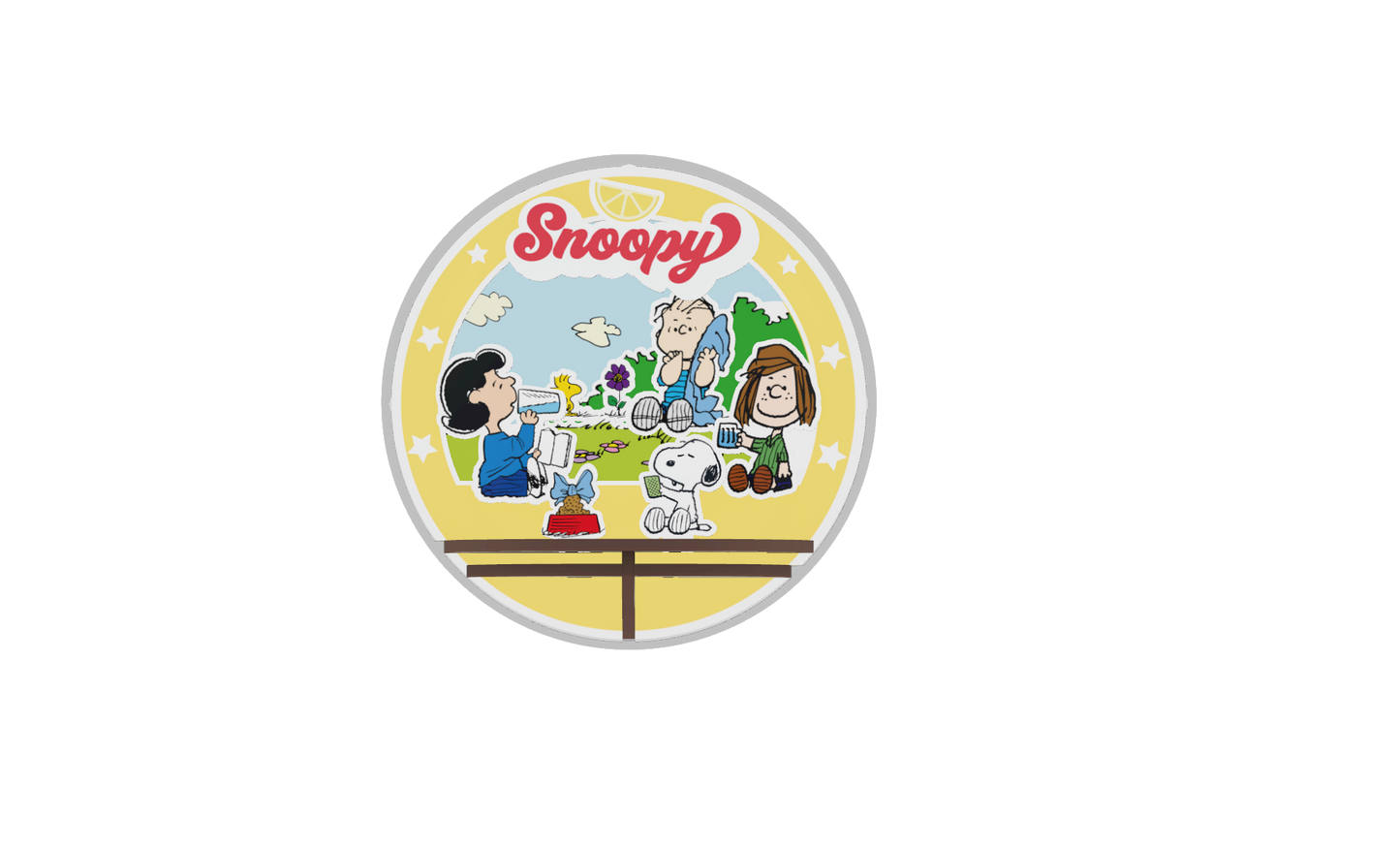 Puremind Peanuts: Snoopy Picnic Party Wooden Theater