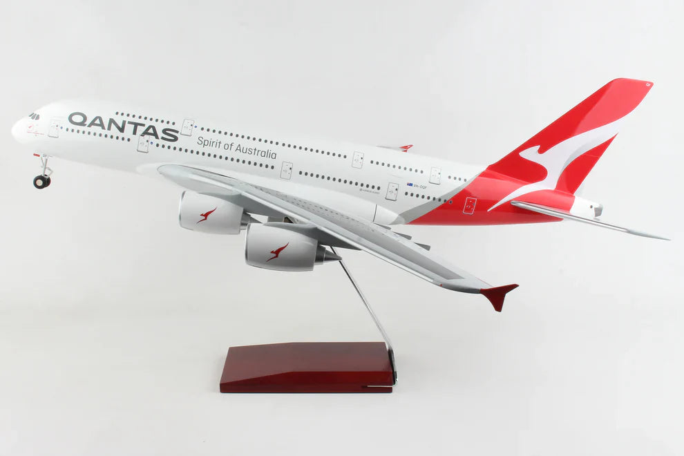 1/100 QANTAS A380 with Wooden Stand