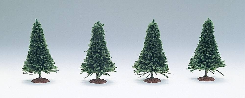 N Scale Conifer (4pcs)