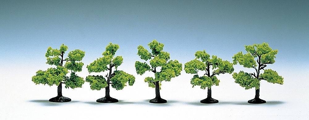 N Scale Broad Leaf Tree / Hardwood (Spring/5pcs)