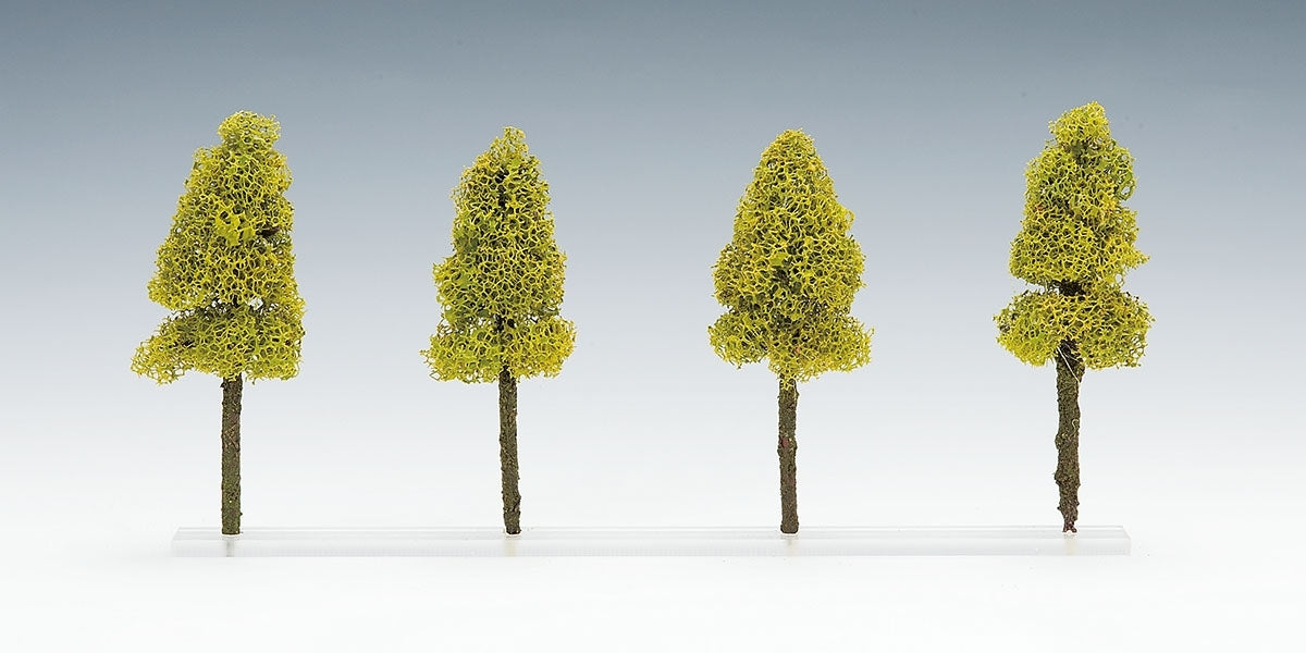 N Scale Deciduous Tree (Light Green/4pcs