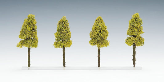 N Scale Deciduous Tree (Light Green/4pcs