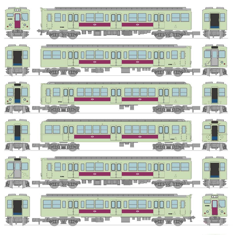 Train Col. Tanimachi-Line 6 cars set A