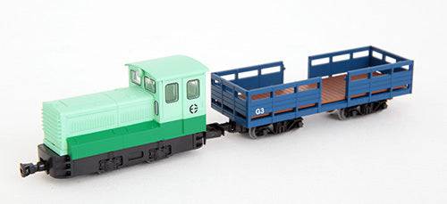 Narrow gauge 80 Tomibetsu Simple Track Diesel Locomotive and Milk Freight Car Set