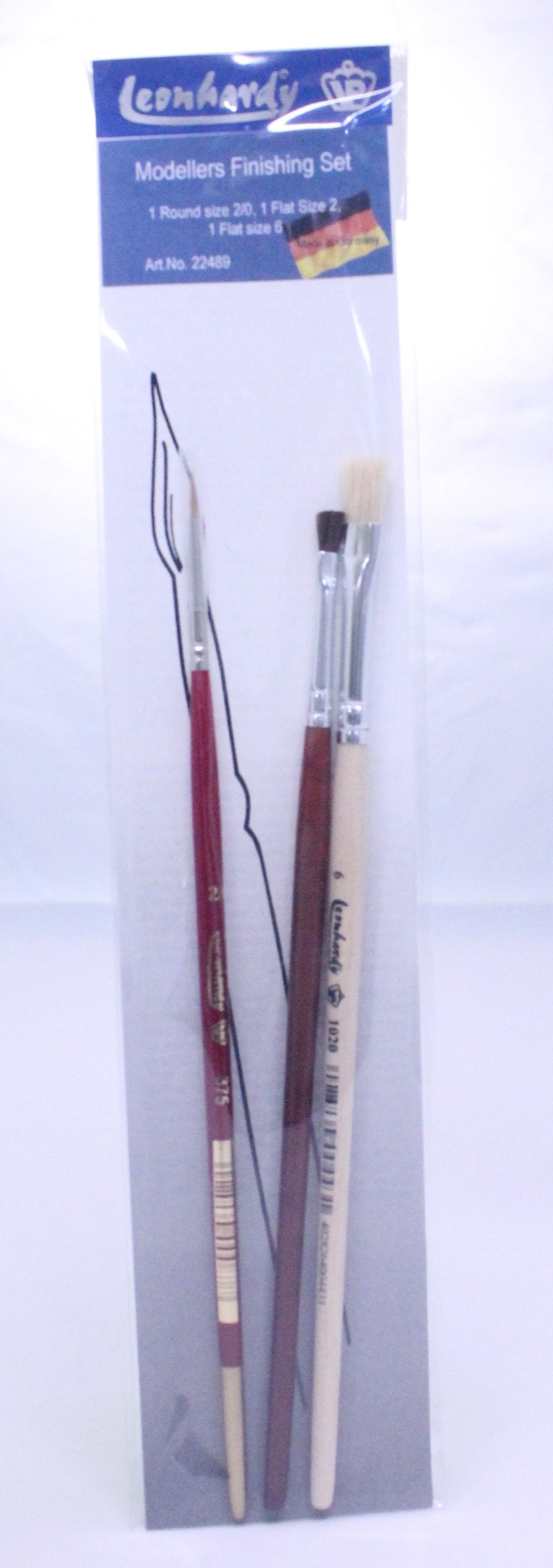 3pc Modellers Finishing Brush Set