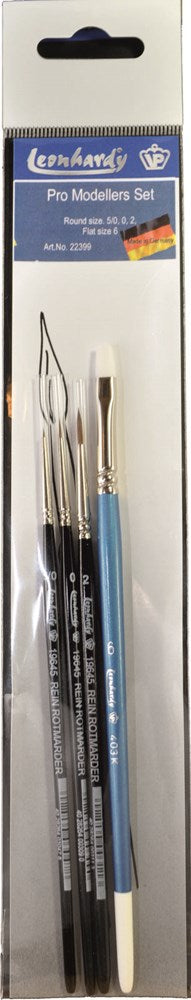 4pc Pro Modellers Brush Set