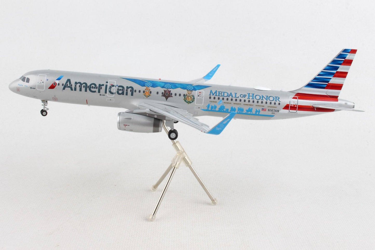 1/200 American Airlines A321 N167AN "Flagship Valor/Medal of Honor"