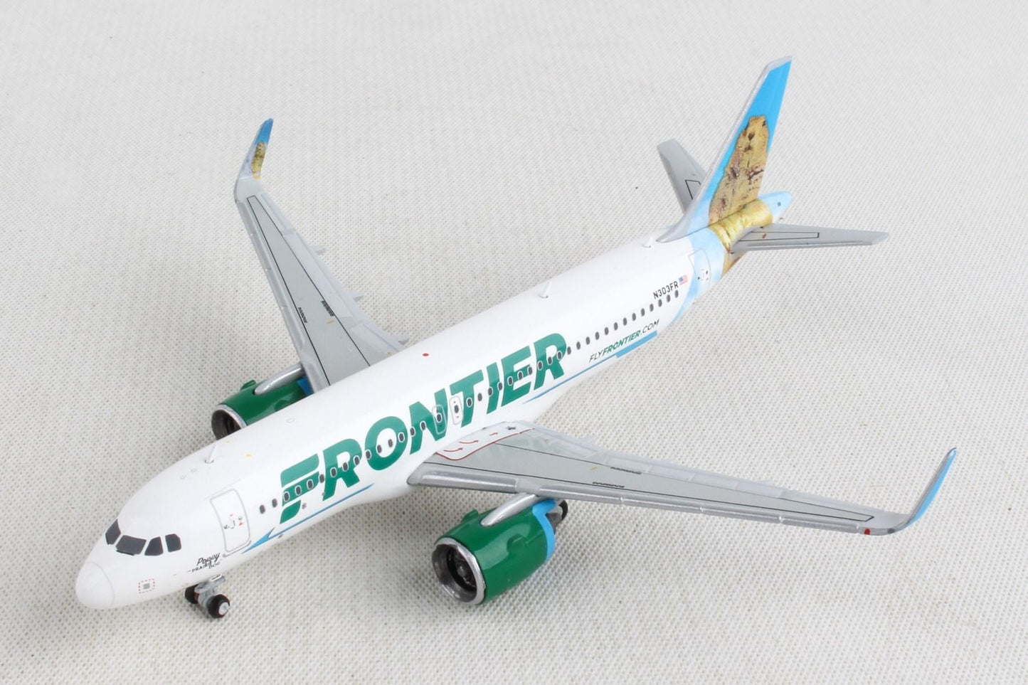 1/400 Frontier Airlines A320neo N303FR “Poppy the Prairie Dog"