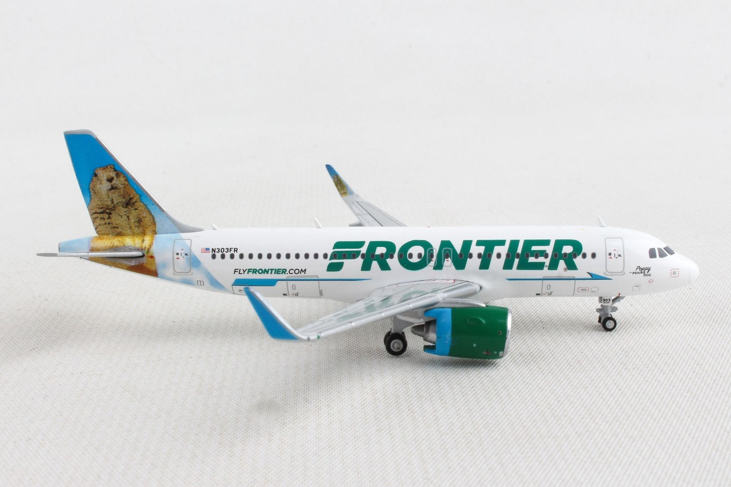 1/400 Frontier Airlines A320neo N303FR “Poppy the Prairie Dog"