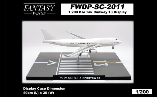 1/200 Hong Kong Kai Tak Airport RWY 13 Display Stand