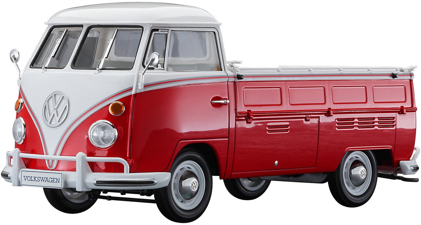 1/24  VOLKSWAGEN TYPE 2 PIC-UP TRUCK  - RED/WHITE PAINT  -