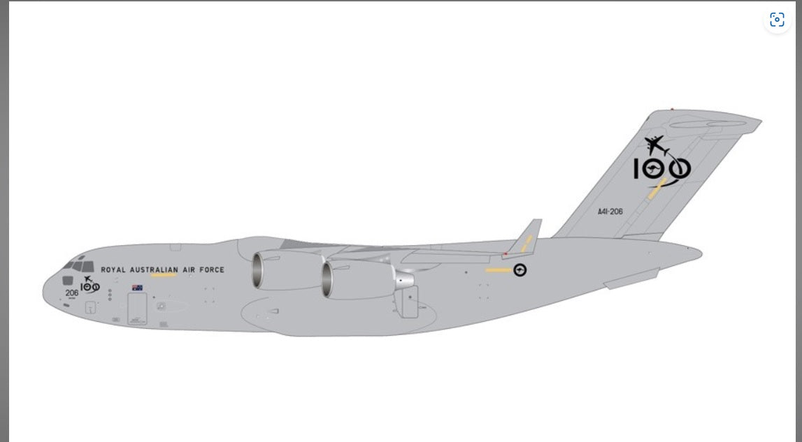 1/200 Royal Australian Air Force C-17A Globemaster III A41-206