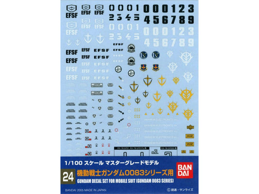 GUNDAM DECAL 24 MG MULTIUSE - 0083