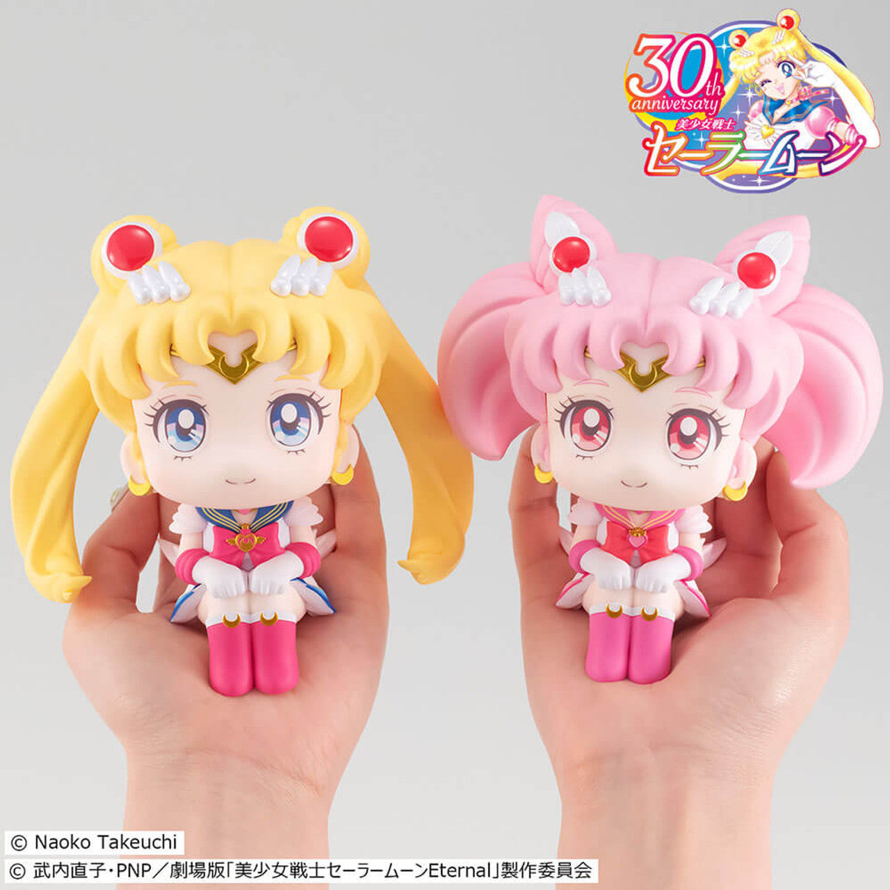 Lookup Pretty Guardian Sailor Moon -Super Sailor Moon and Super Chibi Moon set with gift