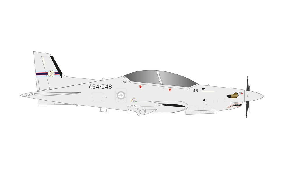 1/72 Royal Australian Air Force Pilatus PC-21 with RAAF 100 centenary decal - No 4 Squadron RAAF Bas