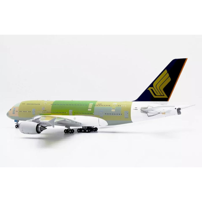 1/200 Singapore Airlines Airbus A380 "Bare Metal" Reg: F-WWSM with Stand