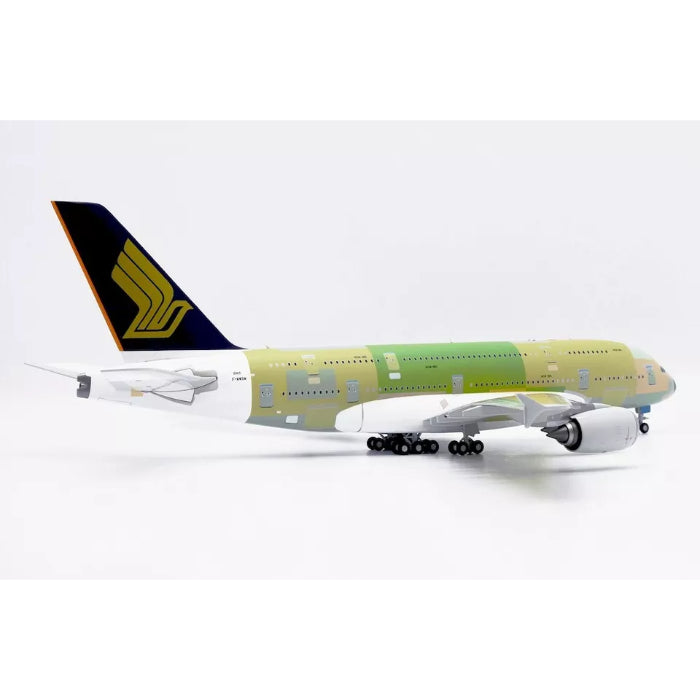 1/200 Singapore Airlines Airbus A380 "Bare Metal" Reg: F-WWSM with Stand