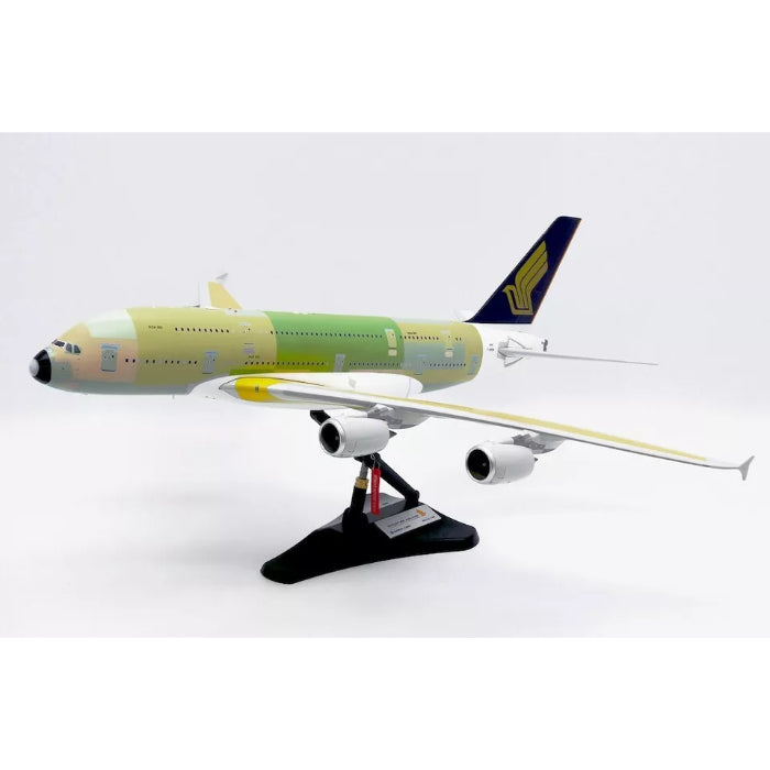 1/200 Singapore Airlines Airbus A380 "Bare Metal" Reg: F-WWSM with Stand