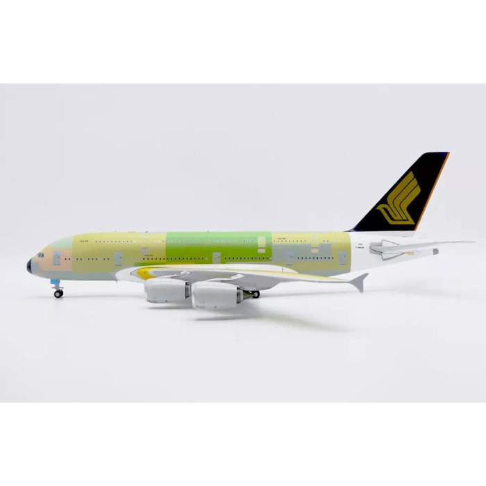 1/200 Singapore Airlines Airbus A380 "Bare Metal" Reg: F-WWSM with Stand